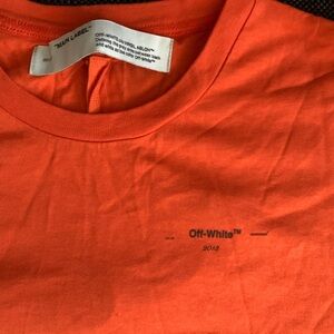 Off-White Men Orange T-Shirt Men’s Size L